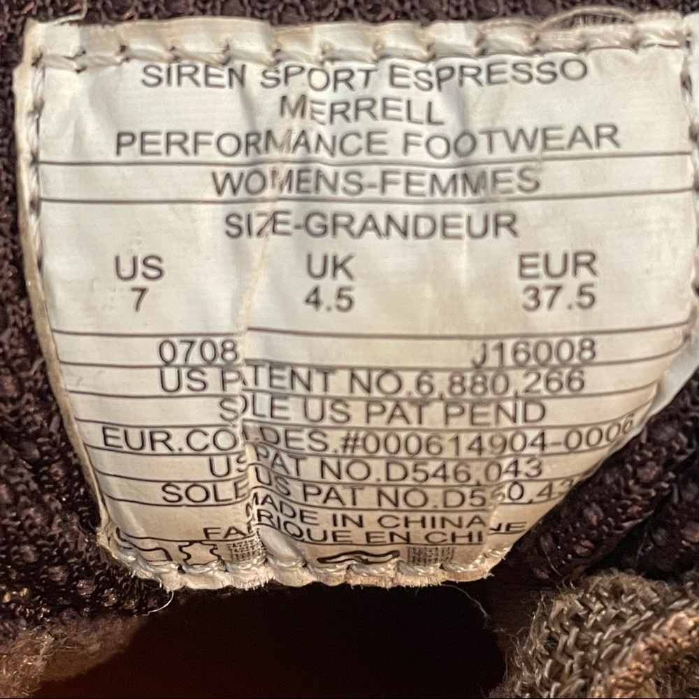 Merrell Siren Sport Expresso Hiking Shoes - Picture 11 of 13